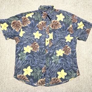 Chaps Ralph Lauren Men's Tropical Floral Shirt Size XL Vintage CRL